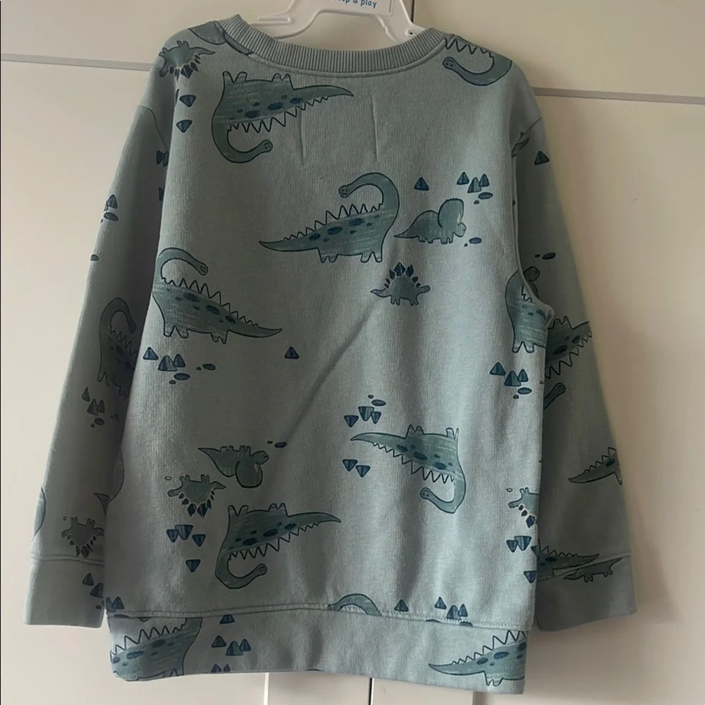 Old Navy Light Blue Crocodile Print Sweatshirt